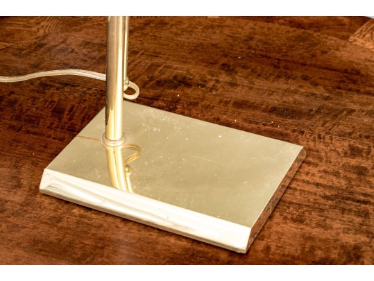 Brass Finished Adjustable Floor Lamp