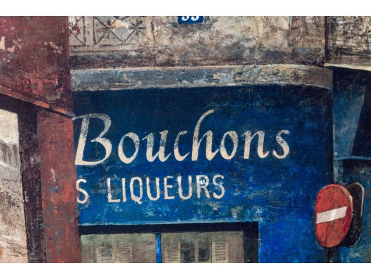 After Chiu Tak Hak (Chinese, B. 20th C.) Prints, French Urban Shop Facades