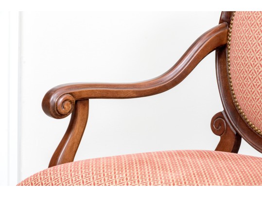 Fabulous Louis XVI Style Oval Back Oversized Fauteuil