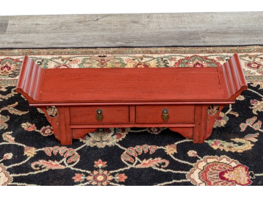 Vintage Chinese Lacquered Wall Mounted Cabinet