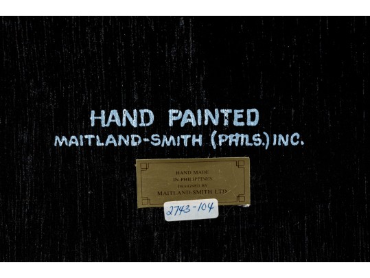 Maitland-Smith 6' H, Hand-painted Architecture With Still Life Scene, Canvas Wrapped Panel