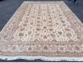 Hand Knotted Wool Kashan Carpet, 14'-7