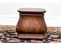 Vintage Burl Veneered Wooden Pedestal
