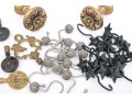 Decorator's Collection Of Lamp Finials, Shower Curtain Hooks, And Door Knobs