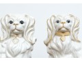 Pair Of Naturalistic Staffordshire Style Ceramic Spaniels