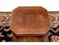 Vintage Burl Veneered Wooden Pedestal