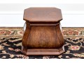 Vintage Burl Veneered Wooden Pedestal