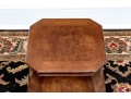 Vintage Burl Veneered Wooden Pedestal