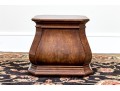 Vintage Burl Veneered Wooden Pedestal