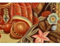 Maitland-Smith 6' H, Hand-painted Architecture With Still Life Scene, Canvas Wrapped Panel