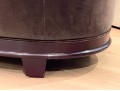 Baker Furniture Upholstered Oval Ottoman