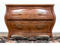 Vintage Pair Of Henredon Louis XV Style Bombe Bedside Chests