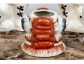 Group Of Staffordshire Hand-painted Ceramic Spaniels With A Compatible Mug
