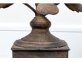 Set Of Three Metallic Palm Form Architectural Elements