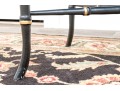 Georgian Style Faux Bamboo Ebonized And Laquered Tray Top Table