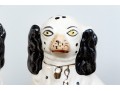 Group Of Staffordshire Hand-painted Ceramic Spaniels With A Compatible Mug