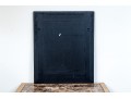 Stylish Pair Of Geometric Striped, Ebonized, And Gilt Finished Mirrors