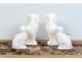 Group Of Staffordshire Hand-painted Ceramic Spaniels With A Compatible Mug