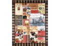 Decorative Print Collage On Canvas, 