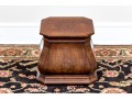 Vintage Burl Veneered Wooden Pedestal