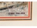 After Chiu Tak Hak (Chinese, B. 20th C.) Prints, French Urban Shop Facades