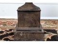 Set Of Three Metallic Palm Form Architectural Elements