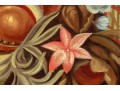 Maitland-Smith 6' H, Hand-painted Architecture With Still Life Scene, Canvas Wrapped Panel