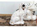 Group Of Staffordshire Hand-painted Ceramic Spaniels With A Compatible Mug