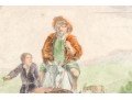 Two Hand Colored French Engraved Prints