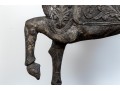 Large And Decorative Sculpture Of A Well Groomed Horse On Base