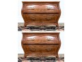 Vintage Pair Of Henredon Louis XV Style Bombe Bedside Chests