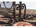 Ornate Black Finished Fire Screen With Doors And Tools