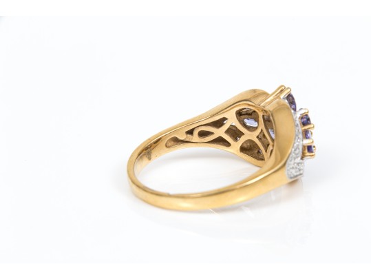 Sterling Silver Vermeil Colorful Collection Of Assorted Rings, Size 9