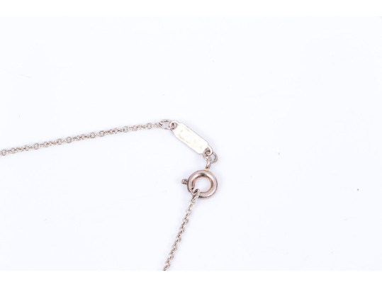 Tiffany & Co. Sterling Silver Pretty Cutout Heart Pendant, With Chain