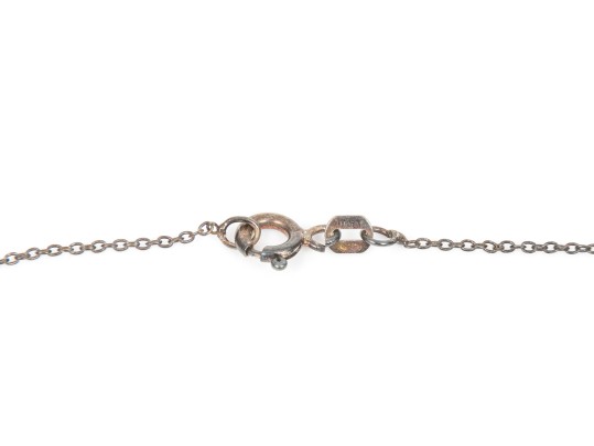 Sterling Silver Cable Chain Necklace With A Beautiful Labradorite Pendant