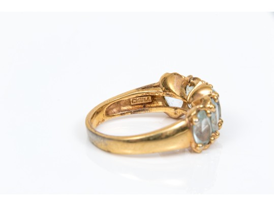 Sterling Silver Vermeil Colorful Collection Of Assorted Rings, Size 9