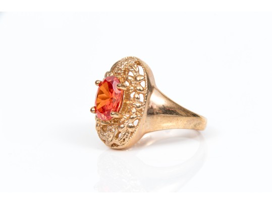 Sterling Silver Vermeil Colorful Collection Of Assorted Rings, Size 9