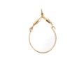 14k Yellow Gold  Retro Charm Holder Pendant
