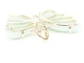 Sterling Silver Bold Striking Green Chalcedony Carved Butterfly And Leather Cord Necklace