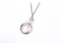 Tiffany & Co. Sterling Silver Pretty Cutout Heart Pendant, With Chain