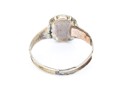 14k Gold And Gold Filled Antique Chased Foil Backed Garnet Ring, Size 8