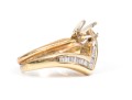 14k Yellow Gold Baguette Diamond 