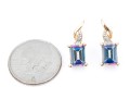 10k Yellow Gold Pretty Mystic Topaz Slight Drop Earrings (UPDATED)
