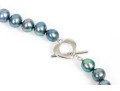 Striking Lot Of Two Cultured Black Freshwater Pearl Necklaces, And Bracelet