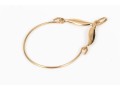 14k Yellow Gold  Retro Charm Holder Pendant