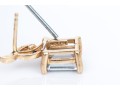 10k Yellow Gold Pretty Mystic Topaz Slight Drop Earrings (UPDATED)