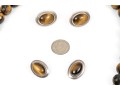 Lot Of Assorted Tigers Eye Jewelry Pieces, Including A Necklace And Two Pairs Of Earrings