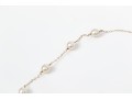 14k Yellow Gold Pretty Pair Of Cultured White Freshwater Pearl Tin Cup Style Necklaces