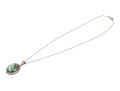 Sterling Silver Cable Chain Necklace With A Beautiful Labradorite Pendant