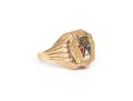 10k Yellow Gold Vintage Ford 500 Club Ring, Size 11